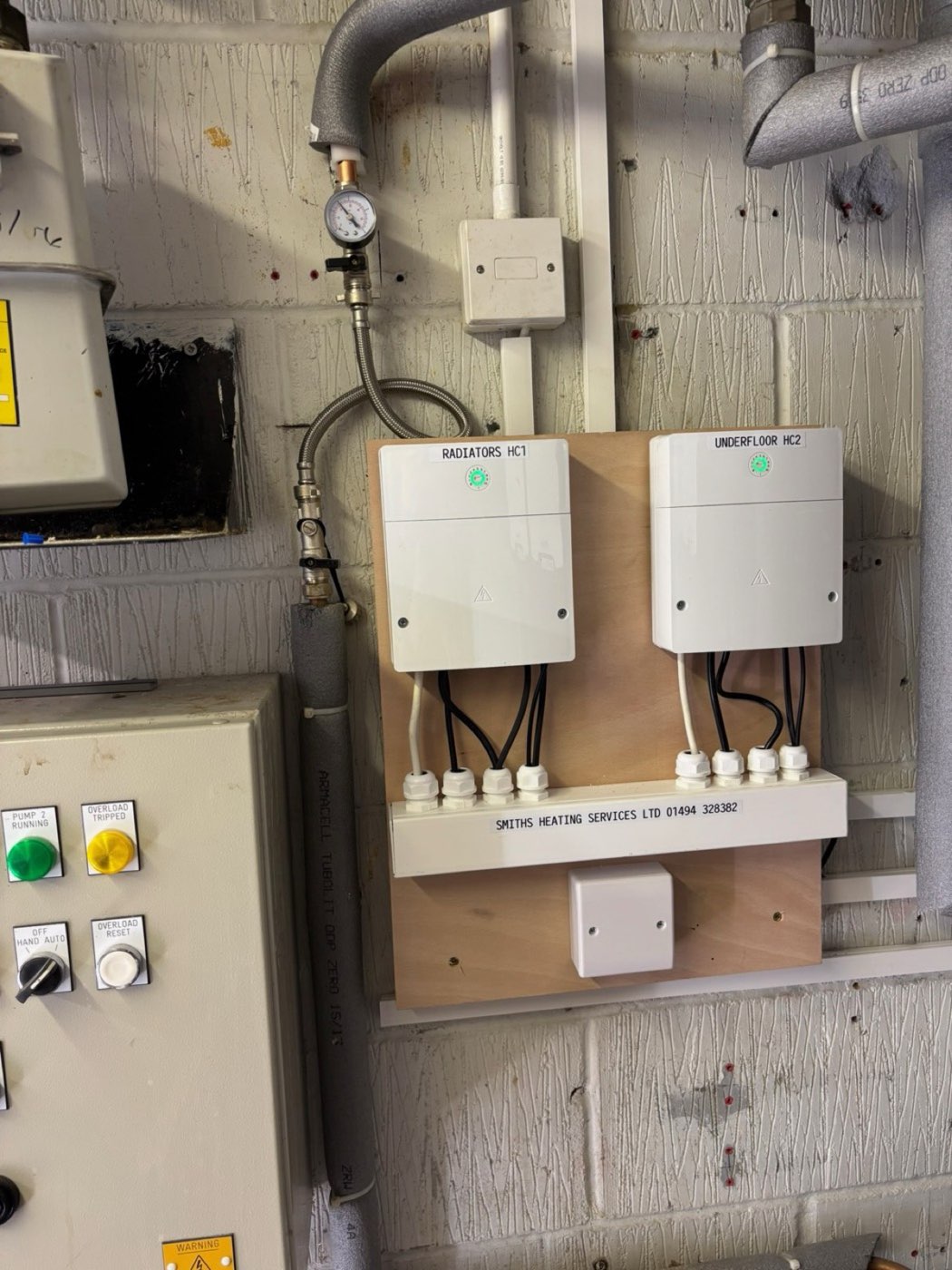 Underfloor heating and radiator zone wiring centres